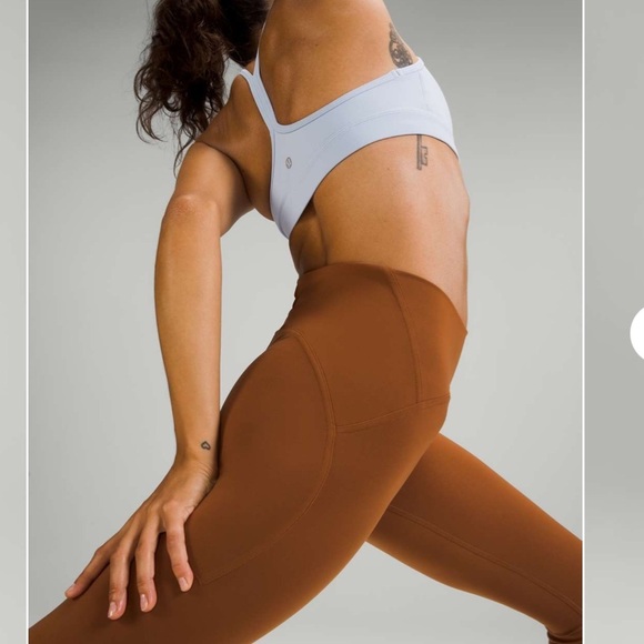 Lululemon Instill High-Rise Tight 25" Copper Brown size 8 - Picture 3 of 10